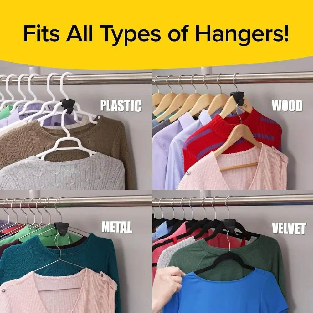 12 Pack Ruby Space Saver Triangles Closet Organizer Cascading Hanger Hooks USED